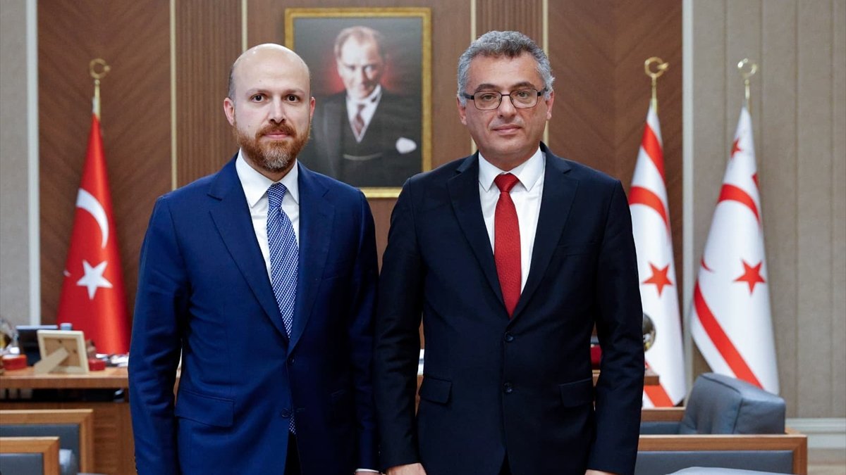 Bilal Erdoğan, KKTC Cumhurbaşkanı Erhürman’ı ziyaret etti